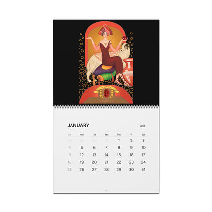Celestial Jewels: The Zodiac Birthstone Art Wall Calendars (2026)