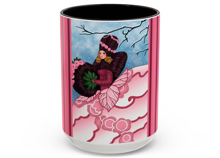 Winter Rose Empress Colorful Mugs (11oz, 15oz)