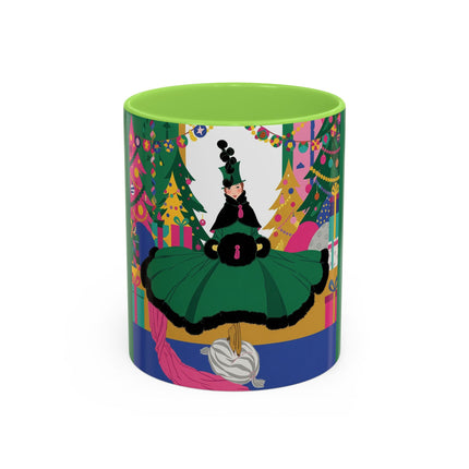 🎄🎁 The Emerald Christmas Belle Colorful Mug – Colorful Holiday Fashion Fantasy