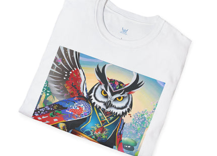 Cyberpunk Samurai Owl Softstyle T-Shirt