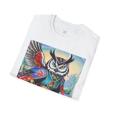 Cyberpunk Samurai Owl Softstyle T-Shirt