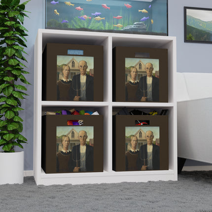 American Gothic by Grant Wood Felt Storage Box