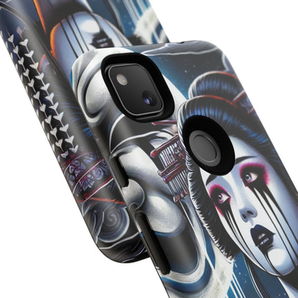Geisha’s Black Ink Tears Phone Cases