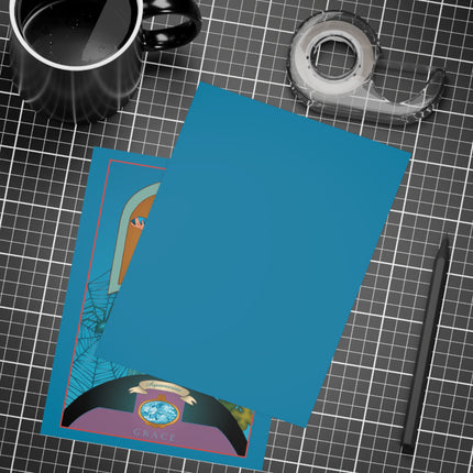 March & Aquamarine (Gem Series) by Sofia Chiostri Postcards (envelopes included) - Bundles of 10, 30, 50 Pieces