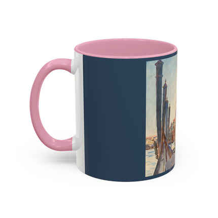 Gondola Moorings on the Grand Canal by John Singer Sargent Colorful Mugs (11oz, 15oz)