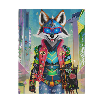 Cyber Hyena Matte Canvas, Stretched, 0.75"