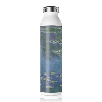 Water Lilies by Claude Monet Slim Water Bottle