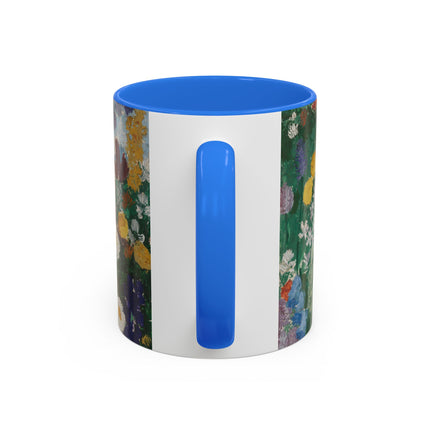 Flowers on the Mountain by August Babberger Colorful Mugs (11oz, 15oz)