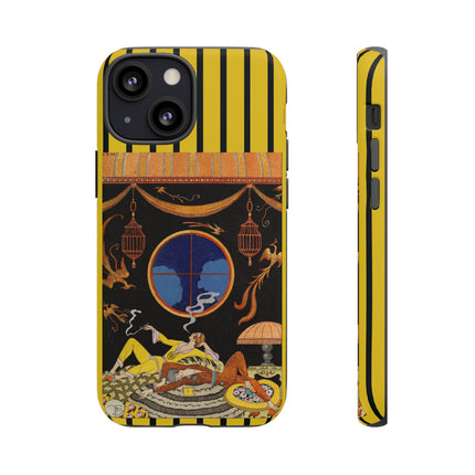 Falbalas et fanfreluches La paresse (Laziness) by George Barbier Phone Cases