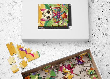 Samurai Kitten Spiral Puzzle (110, 252, 520-piece)