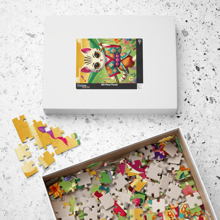 Samurai Kitten Spiral Puzzle (110, 252, 520-piece)