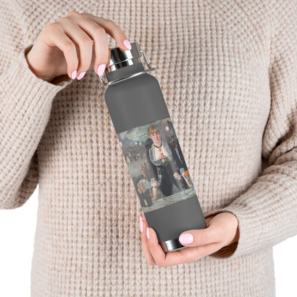 A Bar at the Folies-Bergère by Edouard Manet Copper Vacuum Insulated Bottle, 22oz