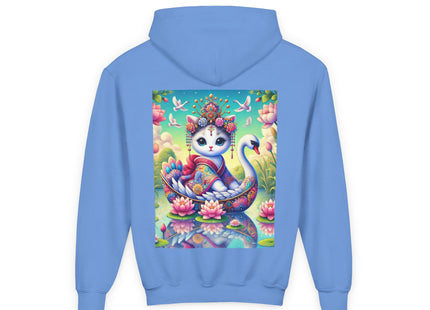 Geisha Kitten’s River Voyage Youth Heavy Blend Hooded Sweatshirt