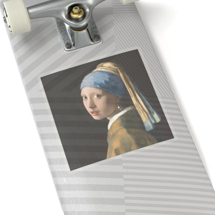 Girl with a Pearl Earring by Johannes Vermeer Kiss-Cut Stickers (4 Sizes)