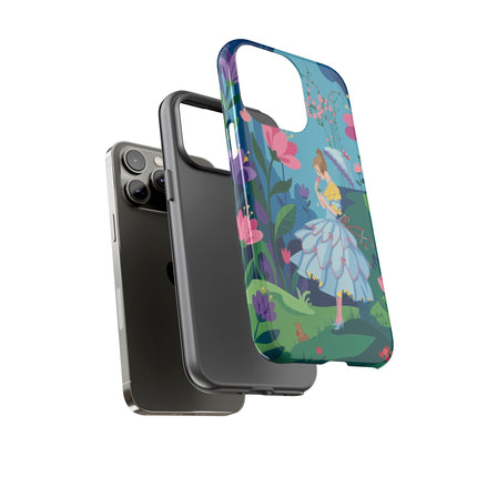 🌸☂️ A Stroll Through The Enchanted Forest Phone Case – Art Deco Floral Fantasy