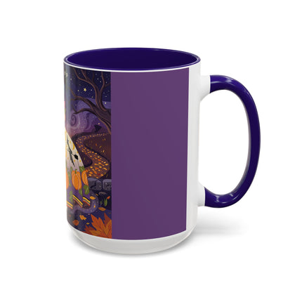 🎃🌙 The Pumpkin Moon Dress Colorful Mug – Whimsical Halloween Fashion