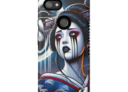 Geisha’s Black Ink Tears Phone Cases