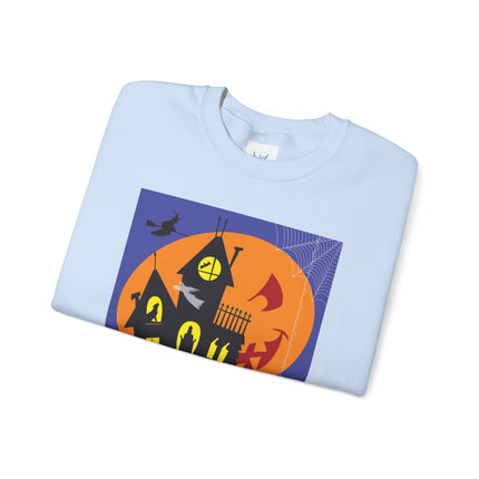 Halloween Night at the Haunted House Unisex Heavy Blend™ Crewneck Sweatshirt