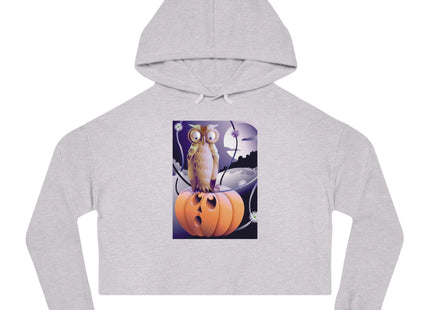 The Startled Pumpkin Women’s Cropped Hooded Sweatshirt