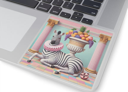 Zebra, Fruit, and Pink Columns Kiss-Cut Stickers (4 Stickers)