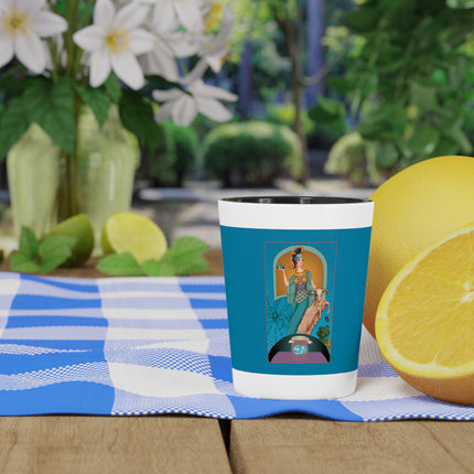March & Aquamarine (Gem Series) by Sofia Chiostri Ceramic Shot Glass