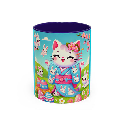 Springtime Kitten’s Easter Joy Colorful Mugs (11oz, 15oz)