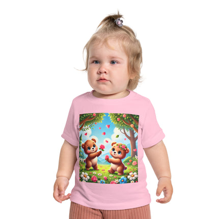 Petals and Paws Baby T-Shirt – Sweet Friendship & Garden Dreams
