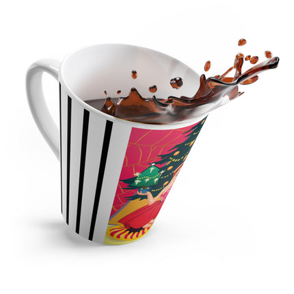 Art Deco Christmas Enchantment Latte Mug