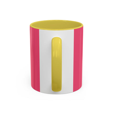 Goldfinch & Pink Flowers Colorful Mugs – Vibrant Spring & Bold Beauty