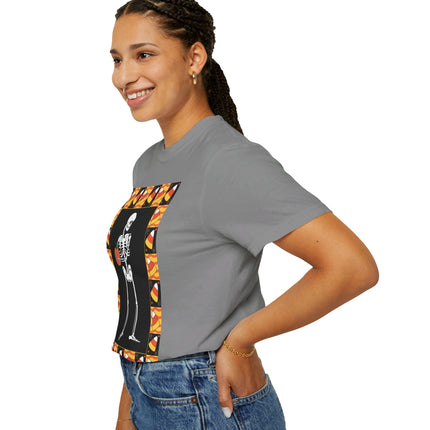 Candy Corn Skeleton Unisex Garment-Dyed T-shirt