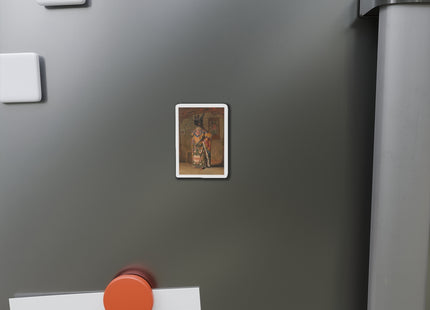 A Buddhist Lama at a Feast at Pemionchi Monastery by Vasily Vereshchagin Die-Cut Magnets (5 Sizes)