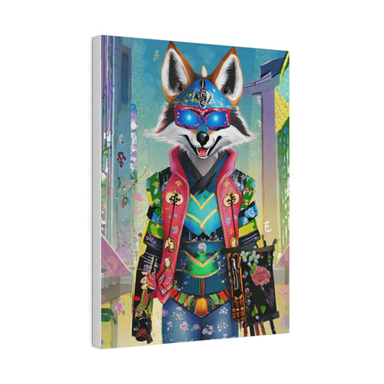 Cyber Hyena Matte Canvas, Stretched, 0.75"