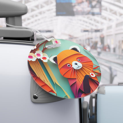 A Playful Red Panda Luggage Tags