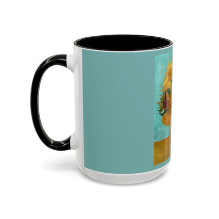 Vase with Twelve Sunflowers by Vincent van Gogh Colorful Mugs (11oz, 15oz)