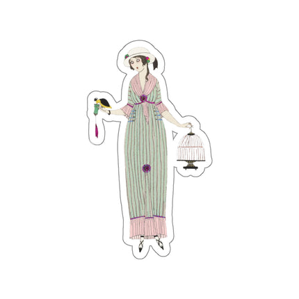 Robe de linon (Linen Dress) by Charles Martin Kiss-Cut Stickers (4 Sizes)
