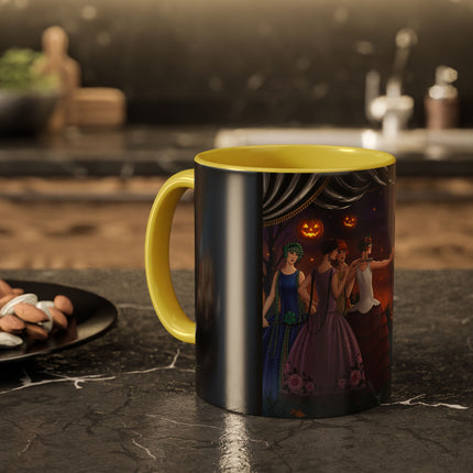 🏹🎃 Cupid's Arrow At Pumpkin Moon Manor Colorful Mug – Romantic Halloween Charm