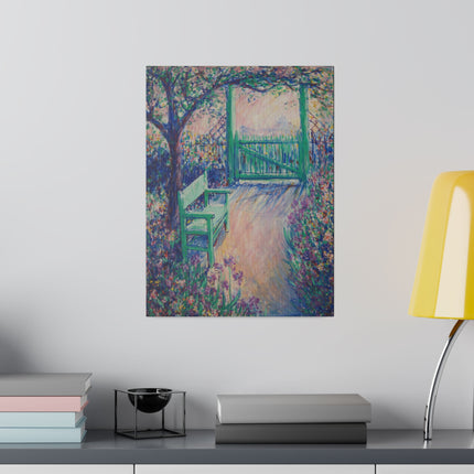 The Green Chair – Tranquil Impressionist Garden Scene