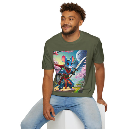 Cyber Samurai Rat Softstyle T-Shirt