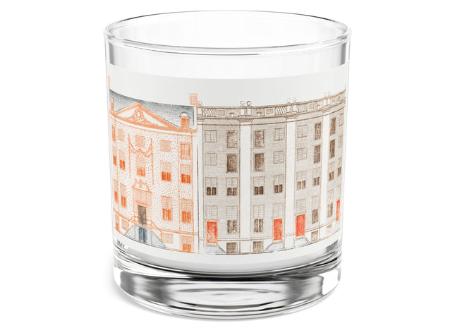 Amsterdam Canal Houses by Johan Teyler Rocks Glass. 10oz