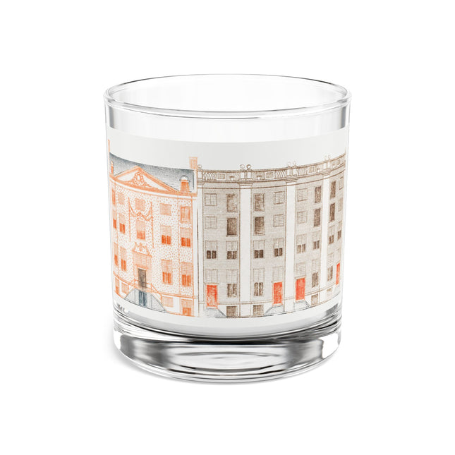 Amsterdam Canal Houses by Johan Teyler Rocks Glass. 10oz