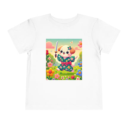 Blossom Pup’s Joyful Journey Toddler Short Sleeve Tee