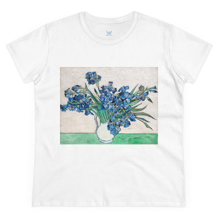 Irises by Van Gogh Women's Midweight Cotton Tee