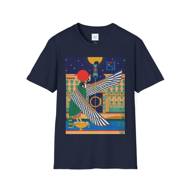Winged Sun Disc & Falcon T-Shirt – Emblem of Hermes Trismegistus