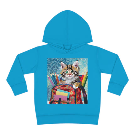 Whiskered Wanderings Toddler Pullover Fleece Hoodie