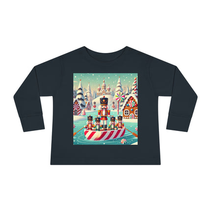 Nutcracker Candy-Striped Adventure Toddler Long Sleeve Tee