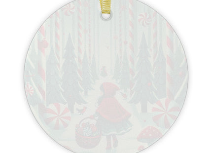 Enchanted Candy Forest Glass Ornament