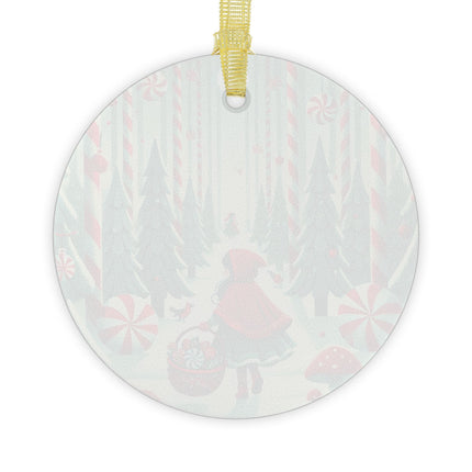 Enchanted Candy Forest Glass Ornament