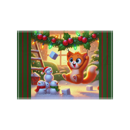 Naughty or Nice Kitten Christmas Scented Acrylic Art Block