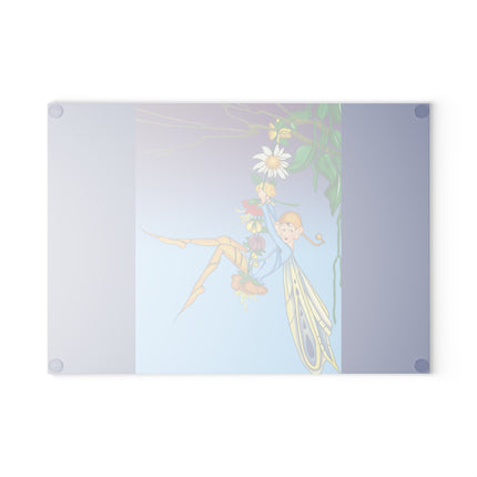 A Fairy's Delight Glass Cutting Board