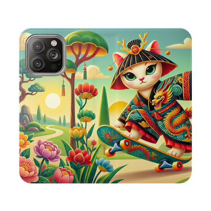 🛹🐉 Dragon Dance on Wheels Flip Case – Bold Adventure & Dynamic Grace